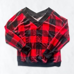 Buffalo Plaid / Black + Red Gingham Long Sleeve